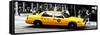 Safari CityPop Collection - New York Yellow Cab in Soho VI-Philippe Hugonnard-Framed Stretched Canvas