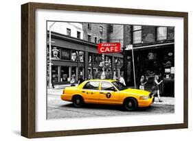 Safari CityPop Collection - New York Yellow Cab in Soho-Philippe Hugonnard-Framed Photographic Print