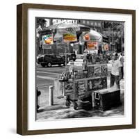 Safari CityPop Collection - NYC Hot Dog with Zebra Man II-Philippe Hugonnard-Framed Photographic Print