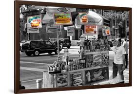 Safari CityPop Collection - NYC Hot Dog with Zebra Man III-Philippe Hugonnard-Framed Photographic Print