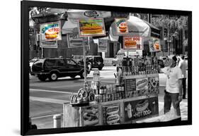 Safari CityPop Collection - NYC Hot Dog with Zebra Man III-Philippe Hugonnard-Framed Photographic Print