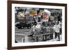 Safari CityPop Collection - NYC Hot Dog with Zebra Man III-Philippe Hugonnard-Framed Photographic Print