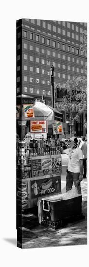 Safari CityPop Collection - NYC Hot Dog with Zebra Man IV-Philippe Hugonnard-Stretched Canvas
