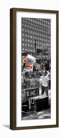 Safari CityPop Collection - NYC Hot Dog with Zebra Man IV-Philippe Hugonnard-Framed Photographic Print