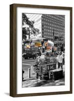 Safari CityPop Collection - NYC Hot Dog with Zebra Man-Philippe Hugonnard-Framed Photographic Print