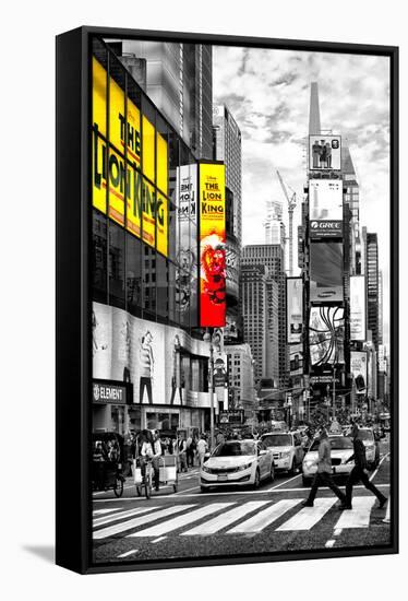 Safari CityPop Collection - Times Square Lion King-Philippe Hugonnard-Framed Stretched Canvas