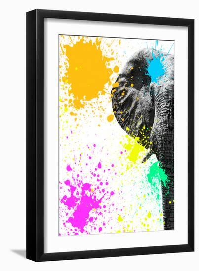Safari Colors Pop Collection - Elephant Portrait III-Philippe Hugonnard-Framed Giclee Print