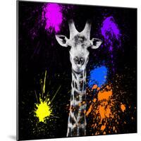 Safari Colors Pop Collection - Giraffe Portrait-Philippe Hugonnard-Mounted Giclee Print