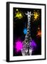 Safari Colors Pop Collection - Giraffe VII-Philippe Hugonnard-Framed Giclee Print