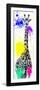 Safari Colors Pop Collection - Giraffe X-Philippe Hugonnard-Framed Premium Giclee Print