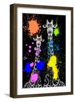 Safari Colors Pop Collection - Giraffes II-Philippe Hugonnard-Framed Giclee Print