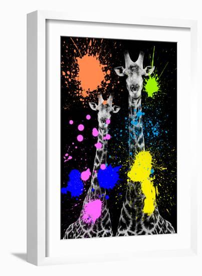 Safari Colors Pop Collection - Giraffes II-Philippe Hugonnard-Framed Giclee Print