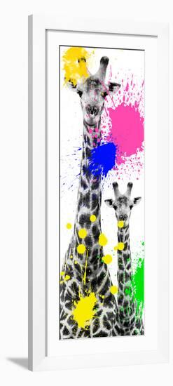 Safari Colors Pop Collection - Giraffes III-Philippe Hugonnard-Framed Giclee Print