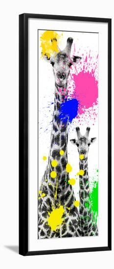 Safari Colors Pop Collection - Giraffes III-Philippe Hugonnard-Framed Giclee Print