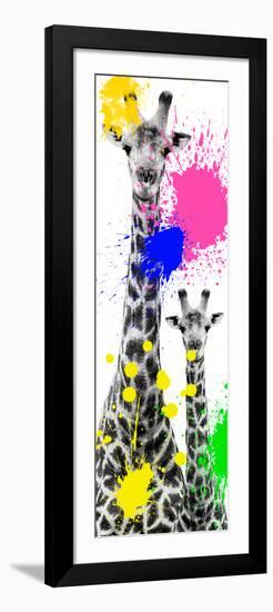 Safari Colors Pop Collection - Giraffes III-Philippe Hugonnard-Framed Giclee Print