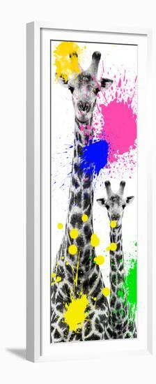 Safari Colors Pop Collection - Giraffes III-Philippe Hugonnard-Framed Premium Giclee Print