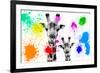 Safari Colors Pop Collection - Giraffes Portrait-Philippe Hugonnard-Framed Giclee Print