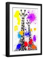 Safari Colors Pop Collection - Giraffes-Philippe Hugonnard-Framed Giclee Print