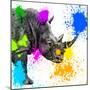 Safari Colors Pop Collection - Rhino Portrait II-Philippe Hugonnard-Mounted Giclee Print