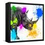 Safari Colors Pop Collection - Rhino Portrait II-Philippe Hugonnard-Framed Stretched Canvas