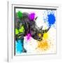 Safari Colors Pop Collection - Rhino Portrait II-Philippe Hugonnard-Framed Giclee Print