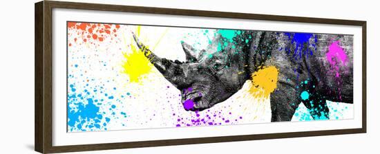 Safari Colors Pop Collection - Rhino Portrait V-Philippe Hugonnard-Framed Giclee Print