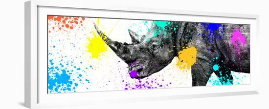 Safari Colors Pop Collection - Rhino Portrait V-Philippe Hugonnard-Framed Giclee Print