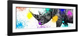 Safari Colors Pop Collection - Rhino Portrait V-Philippe Hugonnard-Framed Premium Giclee Print