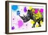 Safari Colors Pop Collection - Rhino-Philippe Hugonnard-Framed Giclee Print