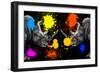 Safari Colors Pop Collection - Rhinos Face to Face III-Philippe Hugonnard-Framed Giclee Print