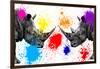 Safari Colors Pop Collection - Rhinos Face to Face III-Philippe Hugonnard-Framed Giclee Print