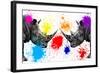 Safari Colors Pop Collection - Rhinos Face to Face III-Philippe Hugonnard-Framed Giclee Print