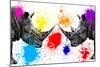 Safari Colors Pop Collection - Rhinos Face to Face III-Philippe Hugonnard-Mounted Giclee Print