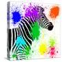 Safari Colors Pop Collection - Zebra Profile II-Philippe Hugonnard-Stretched Canvas