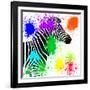 Safari Colors Pop Collection - Zebra Profile II-Philippe Hugonnard-Framed Giclee Print