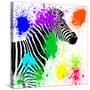 Safari Colors Pop Collection - Zebra Profile II-Philippe Hugonnard-Stretched Canvas