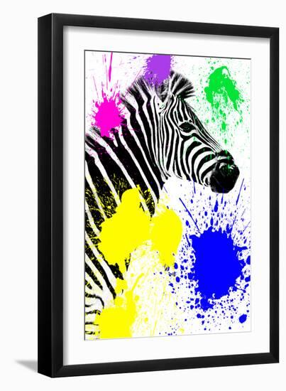 Safari Colors Pop Collection - Zebra Profile-Philippe Hugonnard-Framed Giclee Print