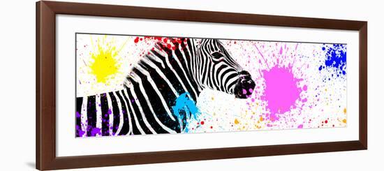 Safari Colors Pop Collection - Zebra VII-Philippe Hugonnard-Framed Giclee Print