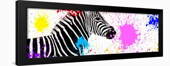 Safari Colors Pop Collection - Zebra VII-Philippe Hugonnard-Framed Premium Giclee Print