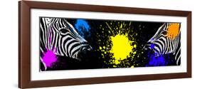 Safari Colors Pop Collection - Zebras Face to Face-Philippe Hugonnard-Framed Giclee Print