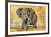 Safari Elephant-Madelaine Morris-Framed Art Print