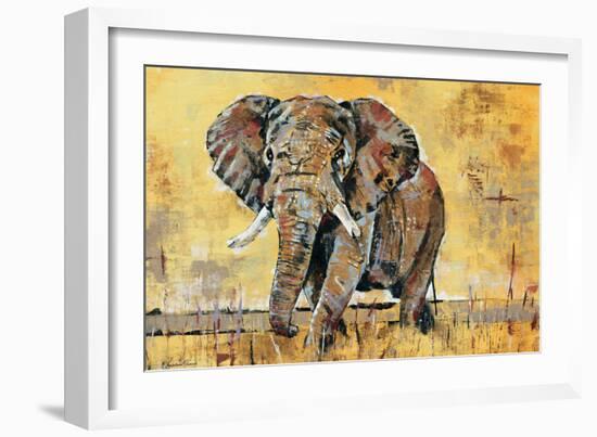 Safari Elephant-Madelaine Morris-Framed Art Print