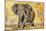 Safari Elephant-Madelaine Morris-Mounted Art Print