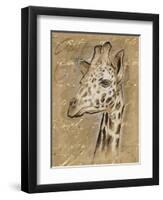 Safari Giraffe-Chad Barrett-Framed Art Print