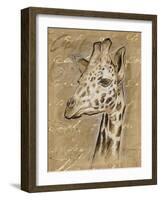 Safari Giraffe-Chad Barrett-Framed Art Print