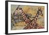 Safari Giraffes-Madelaine Morris-Framed Art Print