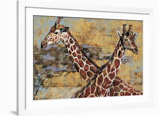 Safari Giraffes-Madelaine Morris-Framed Art Print