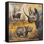 Safari I-Peter Blackwell-Framed Stretched Canvas