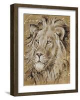 Safari Lion-Chad Barrett-Framed Art Print