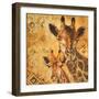 Safari Mother and Son I-Patricia Pinto-Framed Premium Giclee Print